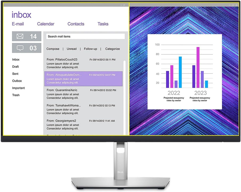 Dell P2723DE 27' QHD WLED LCD Monitor - 16:9 - Black, Silver (Renewed)