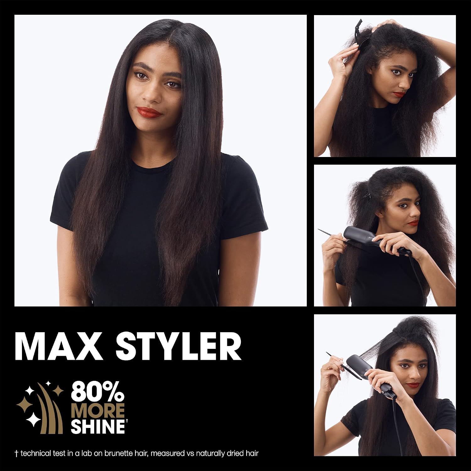 ghd Gold ― 1' Flat Iron Hair Straightener | Professional Ceramic Hair Straightening Styling Tool for Stronger Hair & More Color Protection