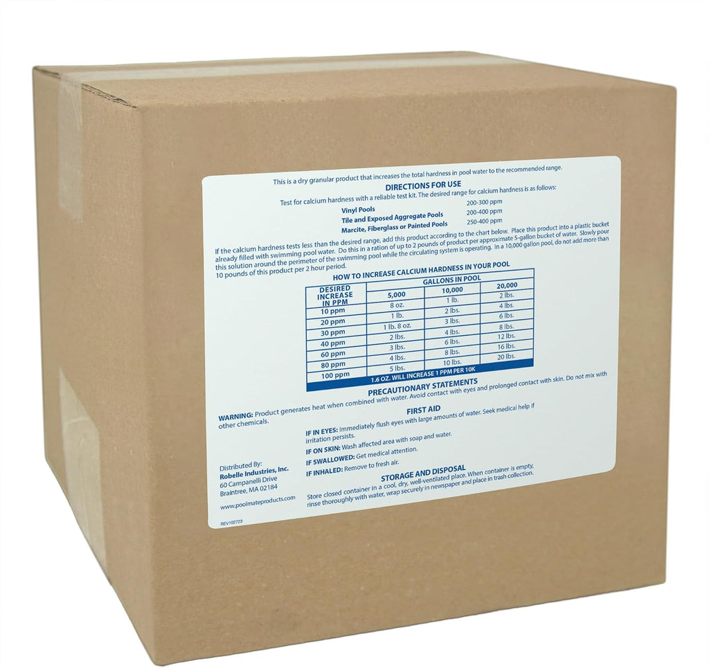 Pool Mate 50-Pounds Premium Calcium Hardness Increaser for Pools, 100% Calcium Chloride