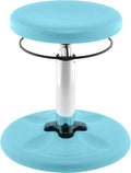 KORE DESIGN Adjustable Wobble Stool Chair, Girls + Boys Kid Desk Stools, Ergonomic Small Office Chairs, Flexible Seating, Active Kids, ADD/ADHD, Classroom, Home, Age 6-11, Standard (14-19in) Pale Blue
