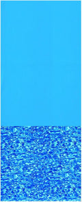 Swimline 18 Foot Round Durable 20 Gauge Vinyl Wall Overlap Pool Liner Cover for 48 and 52 Inch Above Ground Swimming Pools, Blue