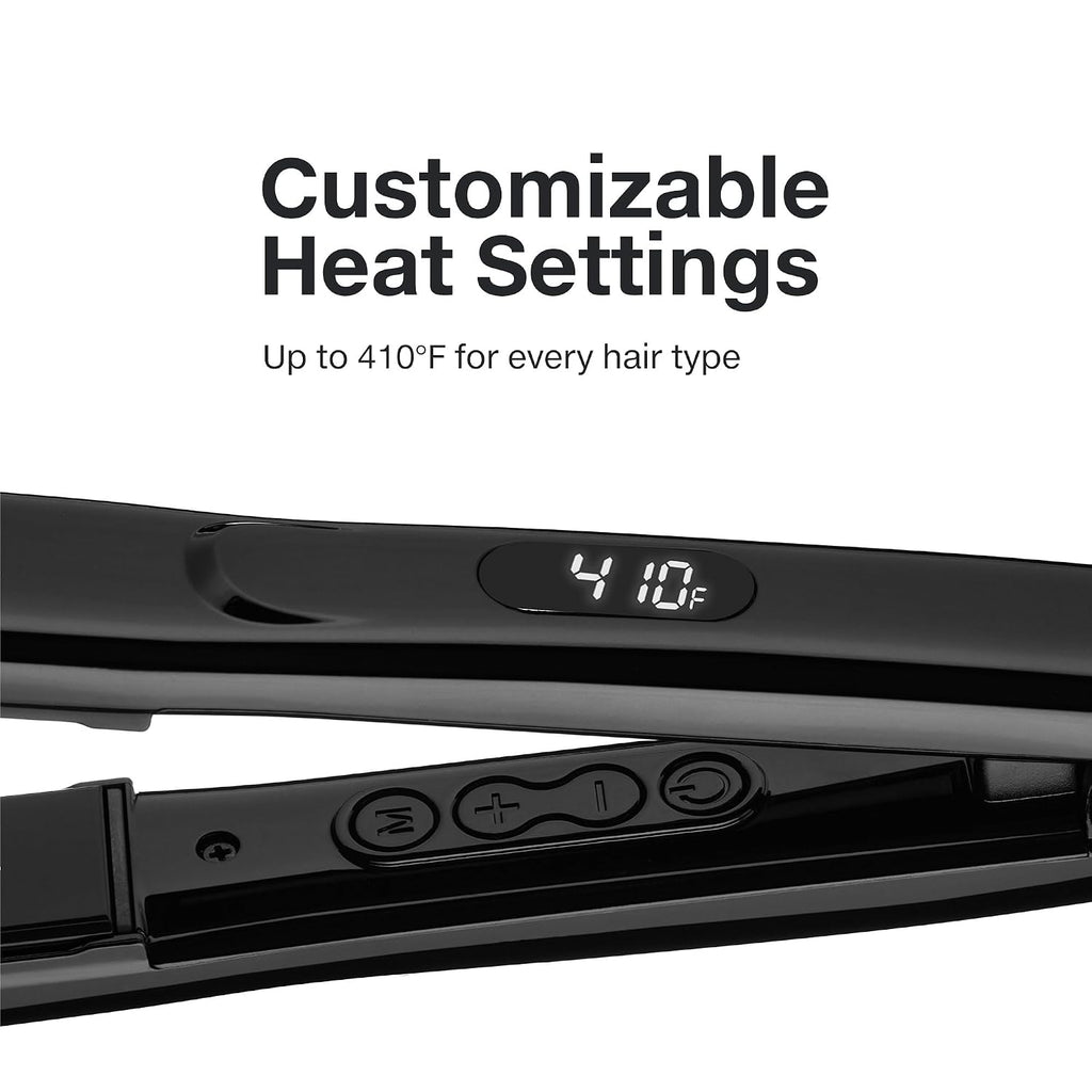Paul Mitchell Style+ 1' Ceramic Flat Iron, Adjustable Heat Settings, for Straightening + Curling