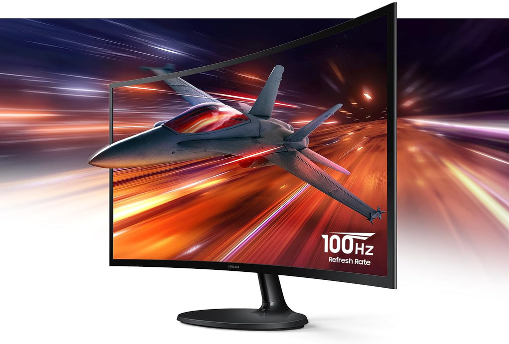 Samsung 27' Essential S3 (S36GD) Curved Monitor - FHD, 1800R Curved Screen, 100Hz, Eye Saver Mode, Game Mode, HDMI D-sub, LS27D36CGANXZA