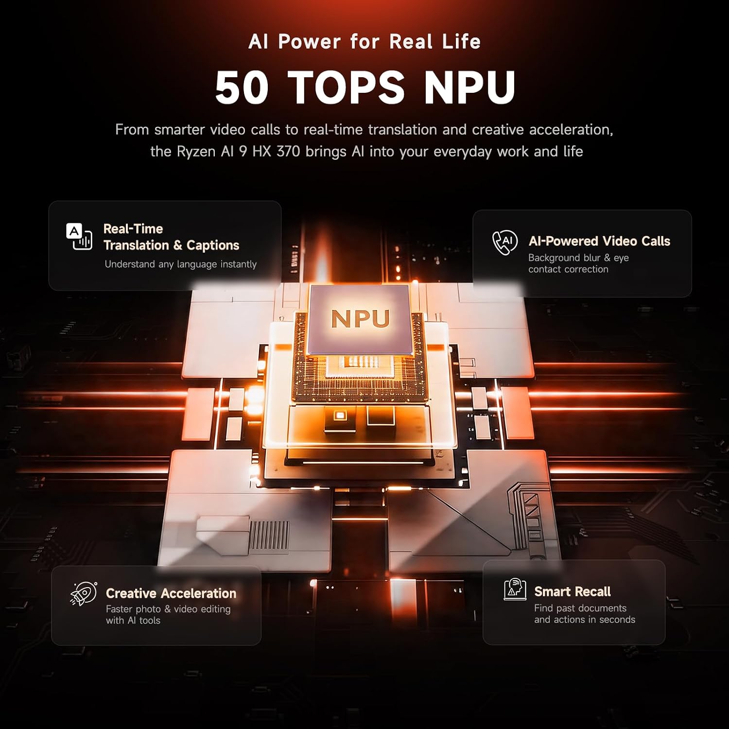 NIMO 17.3' Copilot+ AI Laptop, AMD Ryzen AI 9 HX 370 (Up to 5.1GHz), 16GB RAM 1TB SSD, Radeon 890M, 144Hz FHD Display, 100W Fast Charge, USB 4.0, Fingerprint, Backlit Keyboard, Gaming & Business