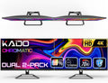 Kado Dual Monitor Setup - 2-Pack 27' 4K UHD Computer Monitor 3840x2160 70Hz VESA Mount HDMI DisplayPort Office Gaming Hybrid Built-in Speakers (U27X Dual Series)