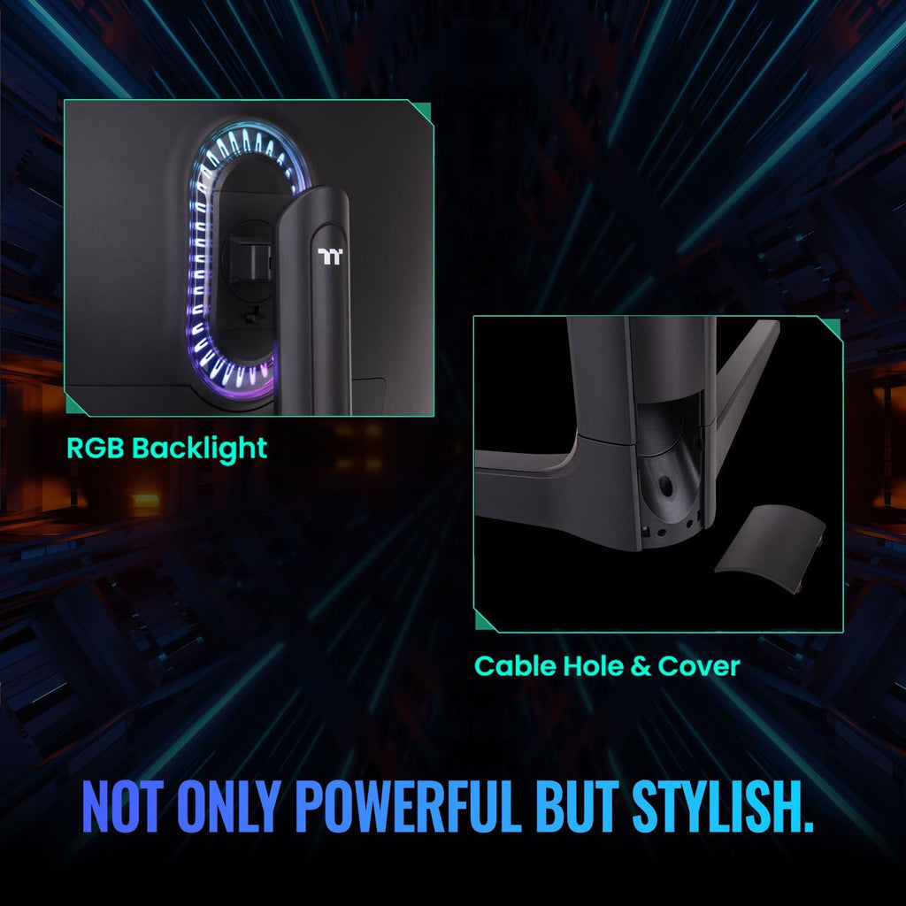 Thermaltake TGM-V32CQ Gaming Monitor/32in/CurveQHD 2K 1440P/170 Hz Refresh Rate/Black, GM-GCE-32CEQB-US