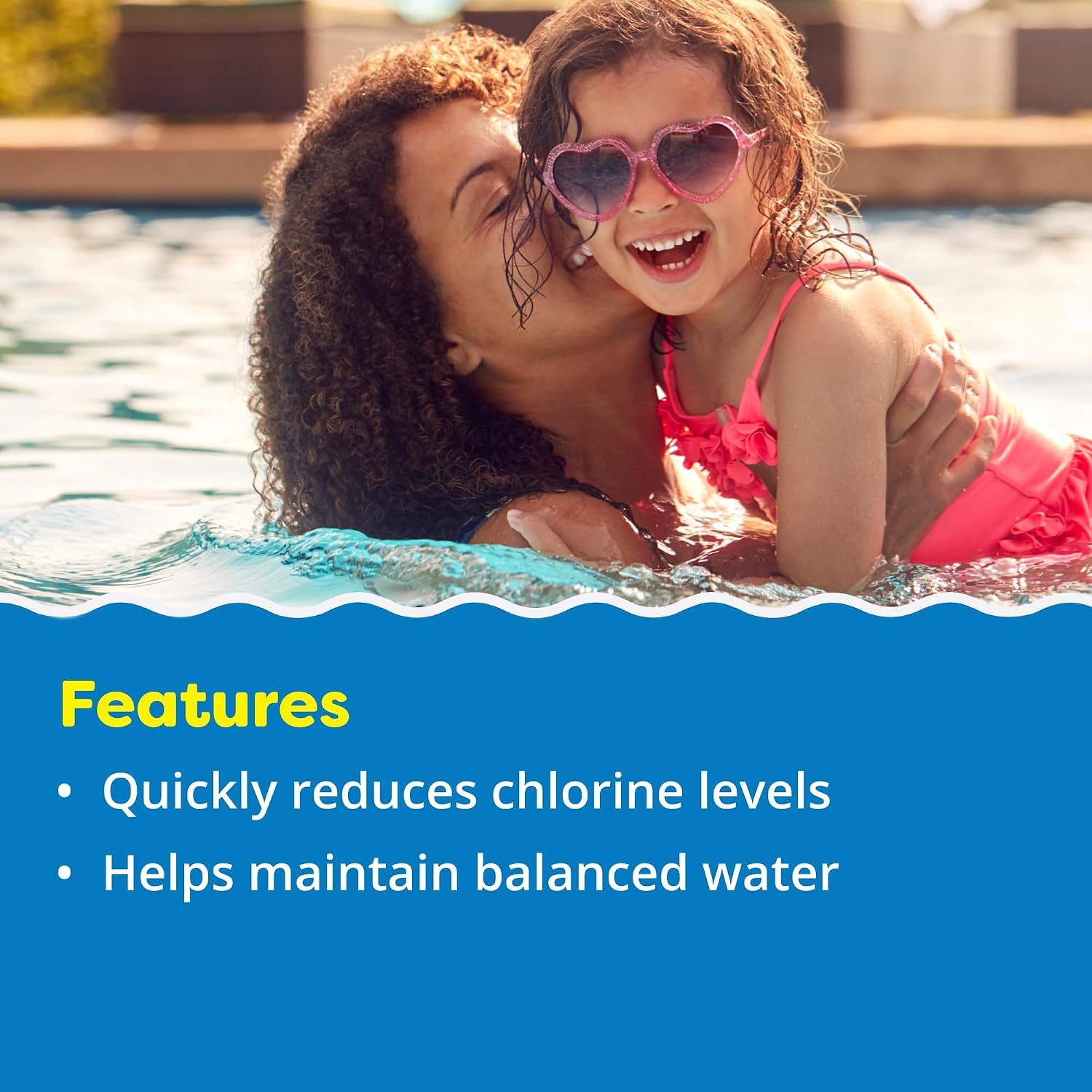 In The Swim Chlorine Neutralizer for Swimming Pools - Quickly Reduces Chlorine Sanitizer Levels - 90% Sodium Thiosulfate - 40 Pounds