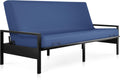 Milliard Full Size Futon Mattress, Navy, 71 x 52 x 6 Inch, Memory Foam Futon Mattress Full Size, CertiPUR-US, Comfy Sofa Bed, Couch, Removable Washable Hypoallergenic Cover, Frame Not Included