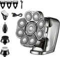 Head Shavers for Bald Men, 9D Shaver for Bald Men 6-in-1 with Nose/Body Trimmer Floating Head Electric Shaver Wet/Dry LED Display Mens Grooming Kit