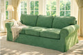Velvet Pets Friendly Sofa Covers Custom Made Compatible for IKEA Ektorp Three Seat Sofa Slipcovers (Velvet Light Green 3)