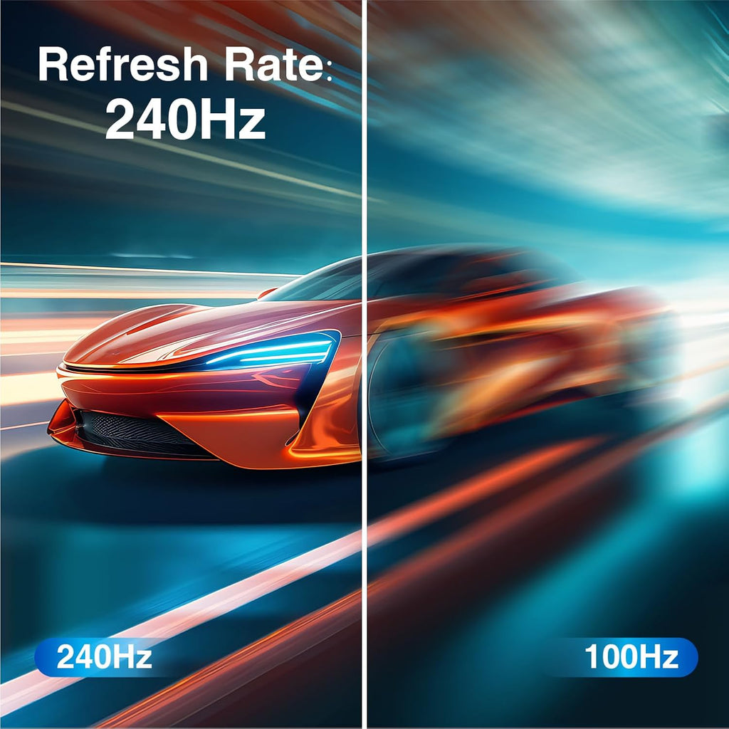 ArcticPro 27inch 240Hz Curved Gaming Monitor, FHD 1080p, 1ms Response Time, 4000:1 Contrast, PC Monitor, Adaptive sync, 3-Sided Frameless, Ultra Slim, 120% sRGB, Bluelight Filter,HDMI & DP Ports