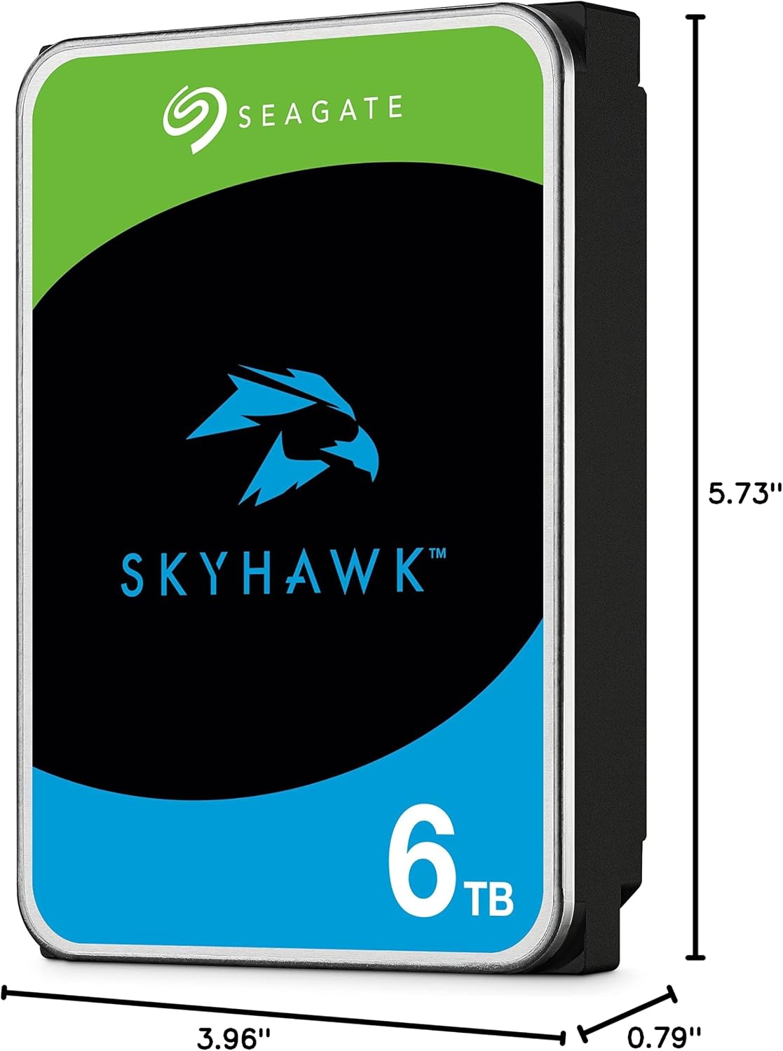 Seagate Skyhawk 6TB Video Internal Hard Drive HDD – 3.5 Inch SATA 6Gb/s 256MB Cache for DVR NVR Security Camera System with in-House Rescue Services (ST6000VXZ09/009)