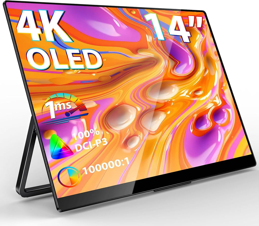 InnoView 15.6 Inch 1080P Touchscreen Portable Monitor and 14 Inch 4K OLED Travel Monitor