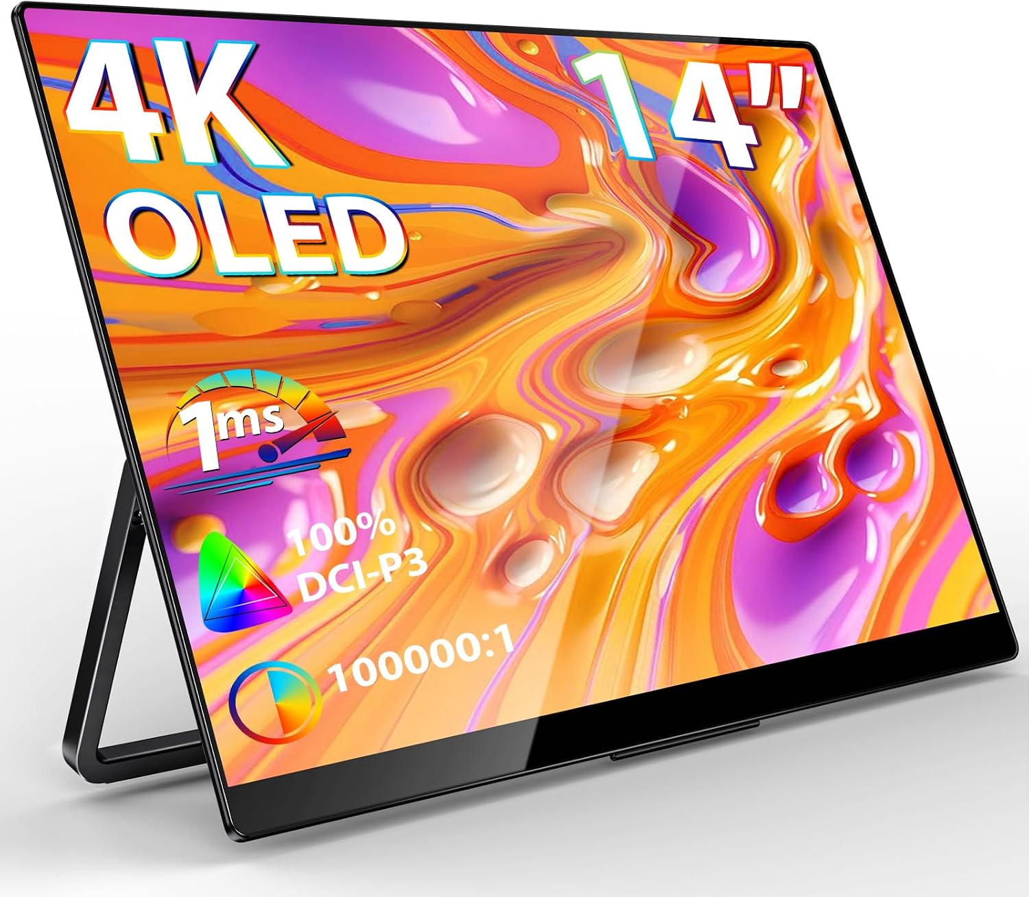 InnoView 15.6 Inch 1080P Touchscreen Portable Monitor and 14 Inch 4K OLED Travel Monitor