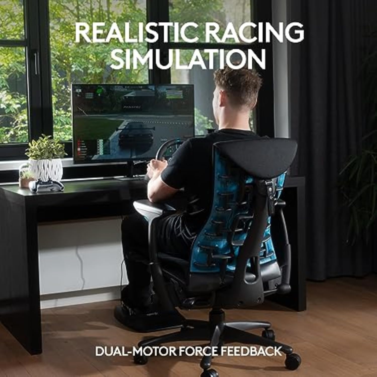 Logitech G29 Driving Force Racing Wheel + Floor Pedals + Driving Force Shifter + ASTRO Gaming A20 Wireless Headset Gen 2 Bundle -PS5, PS4, PC, Mac