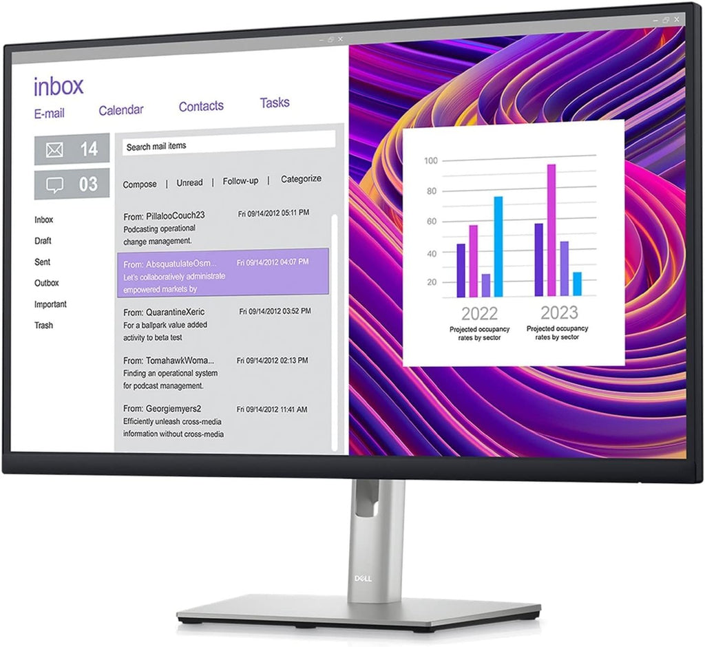 Dell P2723DE 27' QHD WLED LCD Monitor - 16:9 - Black, Silver