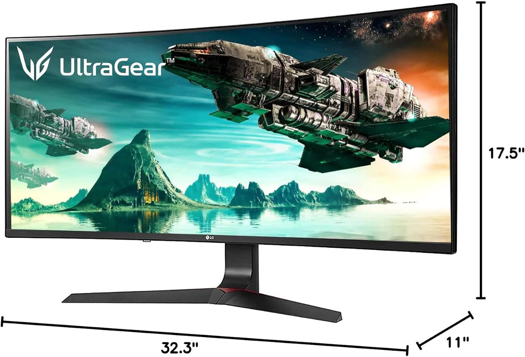LG 34GL750-B Ultragear Gaming Monitor 34' 21: 9 Curved Wfhd (2560 X 1080) IPS Display, 144Hz Refresh Rate, NVIDIA G-SYNC Compatible, Adaptive-Sync Technology, HDR10, 144Hz Refresh Rate - Black