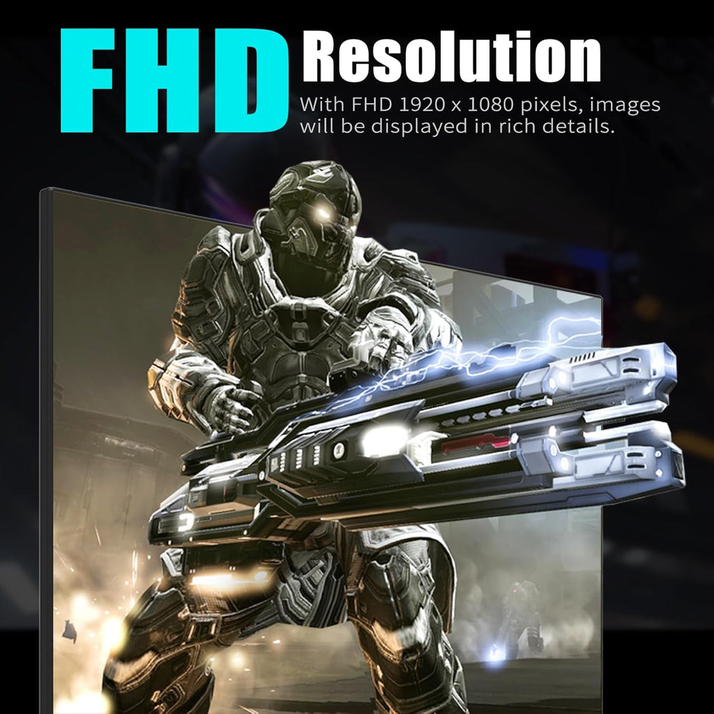 Viewedge 27 inch Gaming Monitor 240 Hz 1ms FHD 1920x1080 Computer Monitor, 110% sRGB HDR10 HDMI x 2 & DP x 2 Port, Built-in Speakers, Support Freesync and Wall Mount