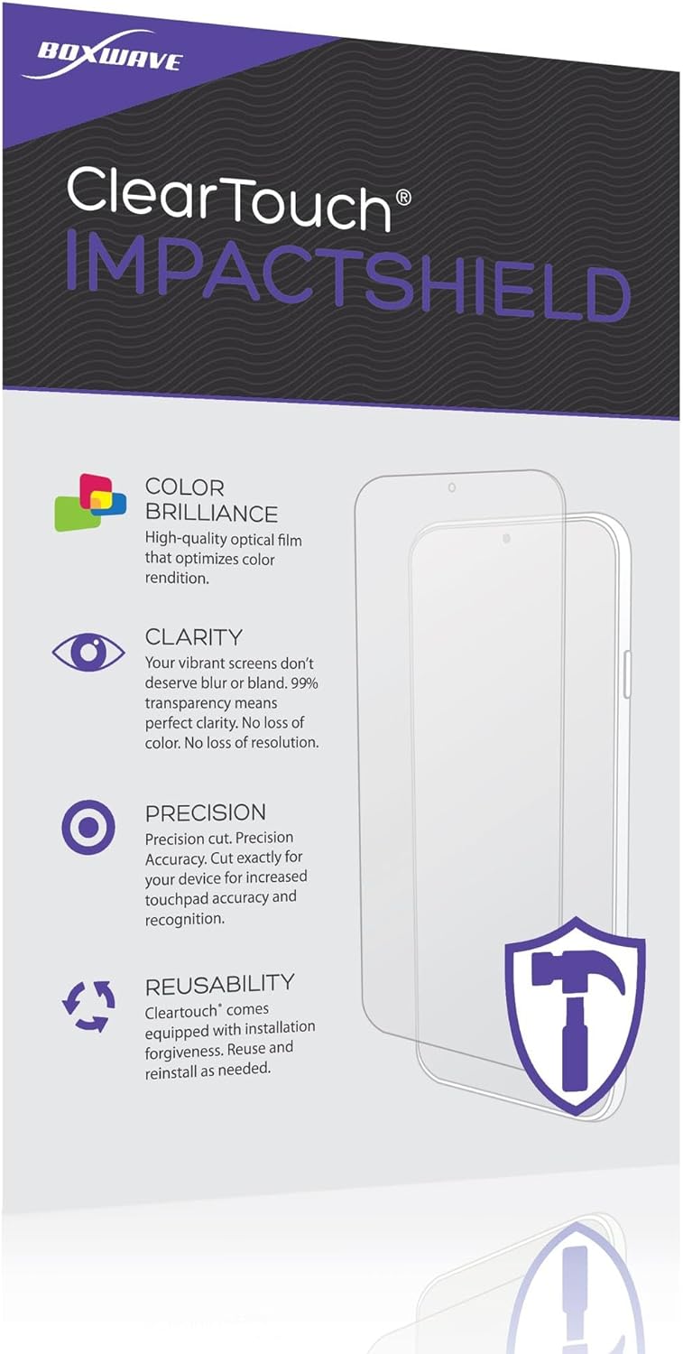 BoxWave Screen Protector Compatible With Sony INZONE M10S OLED QHD 480Hz Gaming Monitor (27 in) - ClearTouch ImpactShield (2-Pack), Impenetrable Screen Protector Flexible Film