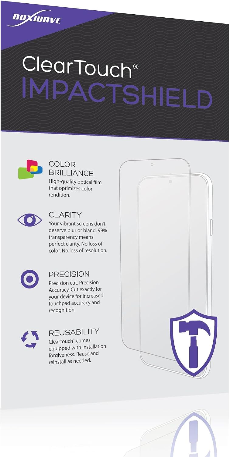 BoxWave Screen Protector Compatible with INFIEVO Gaming Monitor QHD Wide 1440p - ClearTouch ImpactShield (2-Pack), Impenetrable Screen Protector Flexible Film