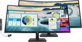 HP P34hc g4 34' WQHD Curved Monitor with 5ms Response Time, Anti-Glare, Flicker Free, 250 nits Brightness, VESA Mount (100mm), Displayport, HDMI & Dockztorm USB Port Expander, Black Color (2 Pack)