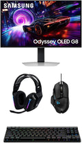 Samsung LS27FG810SNXZA 27' Odyssey OLED 4K 240Hz Gaming Monitor with G733 Headset, G515 Keyboard, and G502 Mouse (2025)