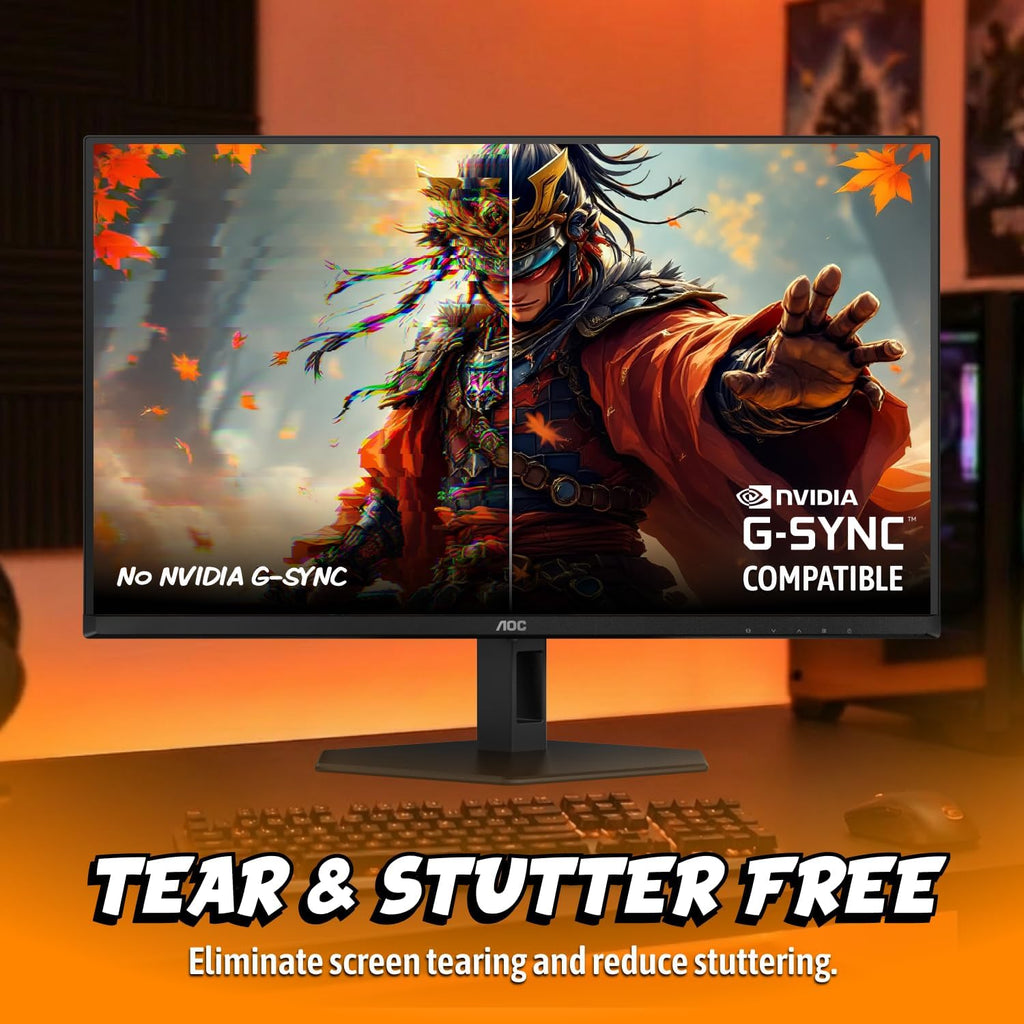 AOC Q27G40SDE New 27' QD-OLED Gaming Monitor, QHD 2560 x 1440, 360Hz 0.03ms, HDMI 2.0 x1, Display Port x1, NVIDIA G-Sync Compatible, Console Gaming Ready, 3-Year Zero-Bright-Dot