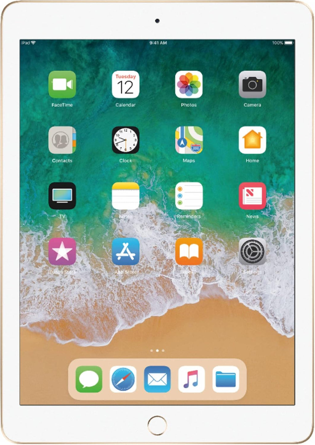 Apple iPad 5th Generation 128GB WiFi+Cellular (AT&T) MPGC2LL/A - Gold
