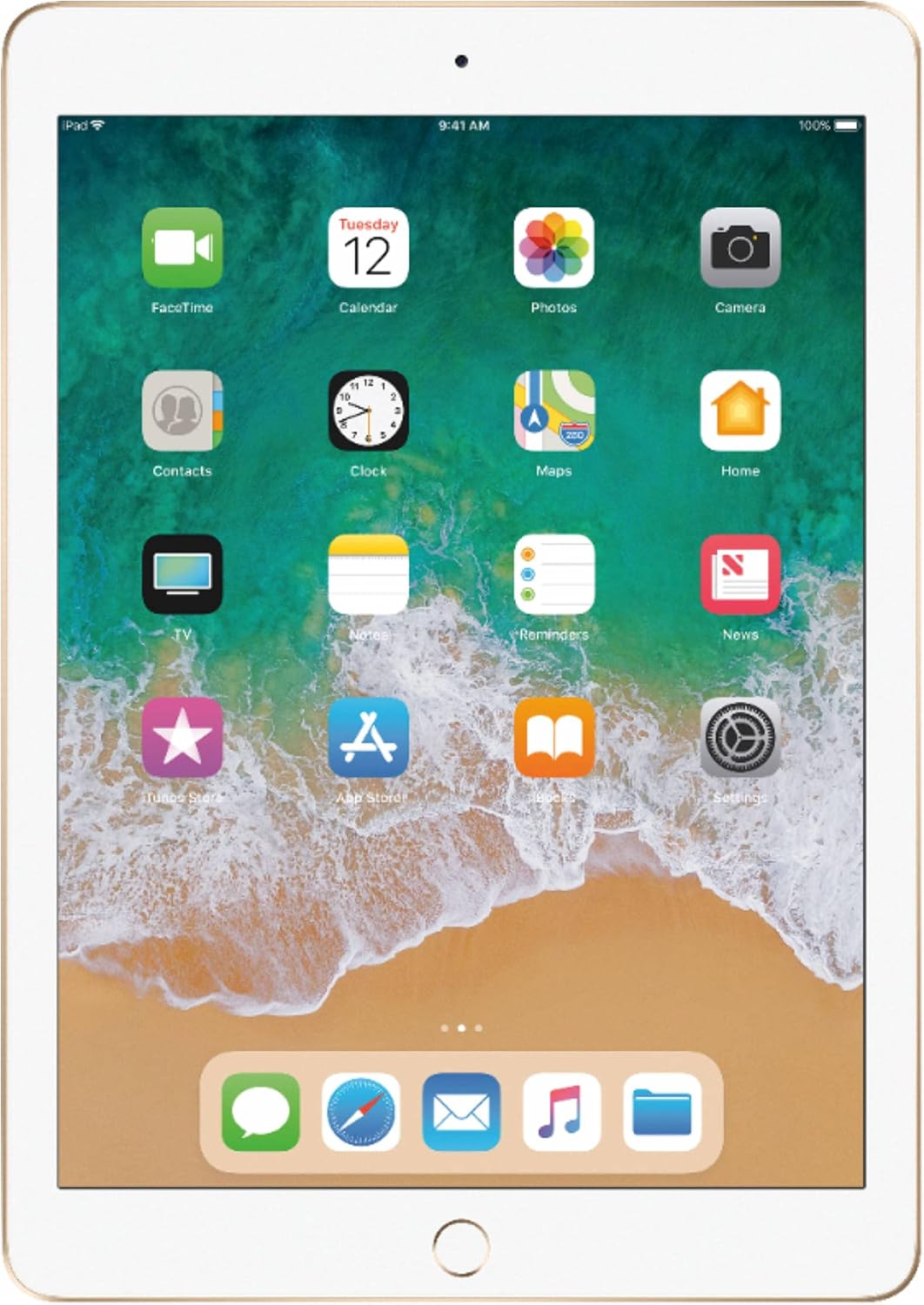 Apple iPad 5th Generation 128GB WiFi+Cellular (AT&T) MPGC2LL/A - Gold