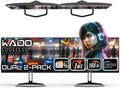 Kado 25' Class Dual Gaming Monitor Setup - 2-Pack 24.5' 165Hz 1ms 1920x1080 Flat Screen Computer Monitor, Parallel Gaming AMD FreeSync Premium Panoramic, VESA Mount HDMI DisplayPort Built-in Speakers