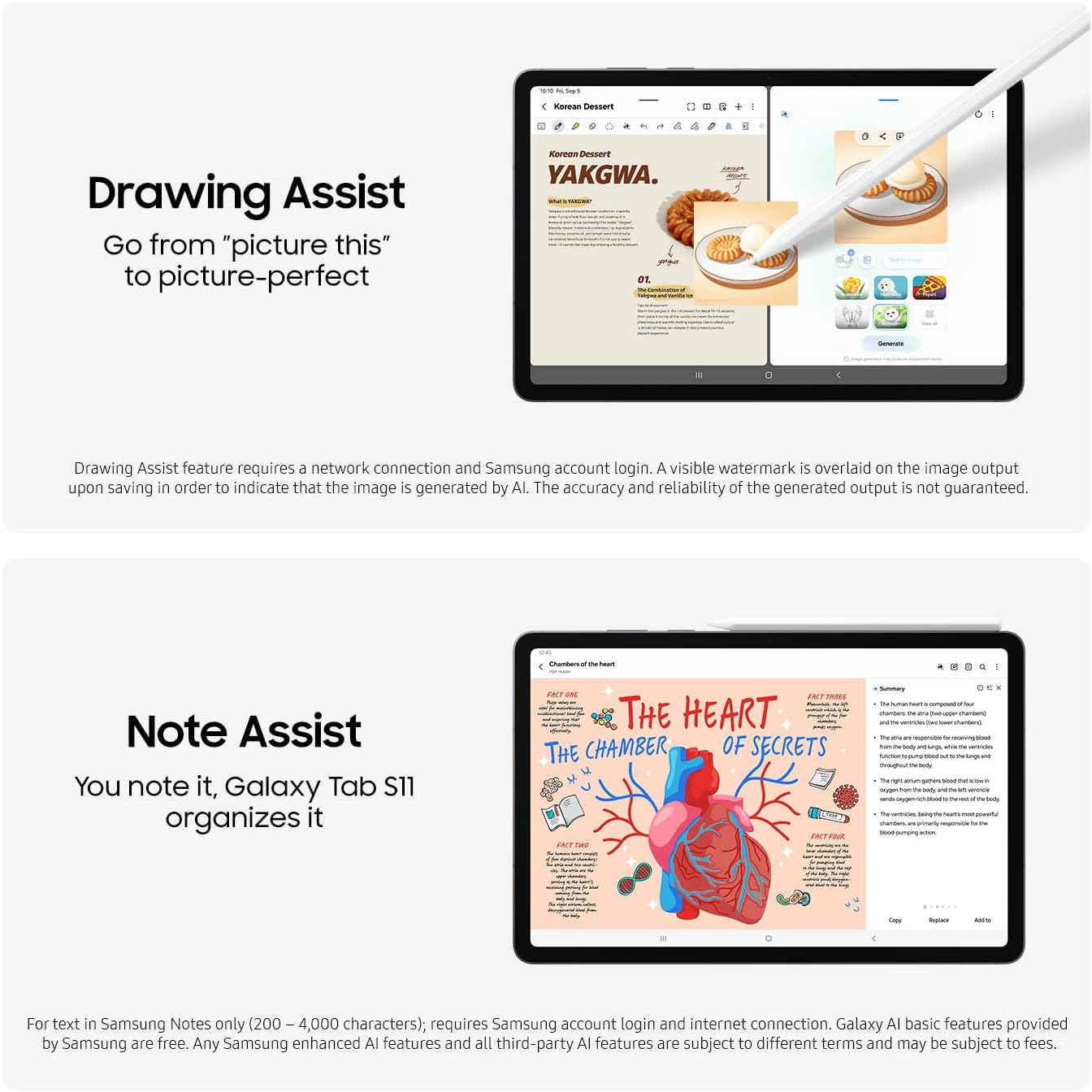 Samsung Galaxy Tab S11 128GB WiFi Android Tablet, Dynamic AMOLED 2X Display, 3nm MediaTek Processor, Galaxy AI, IP68, High Performance, Premium 11' AMOLED Screen, Slim, Portable Design, Gray