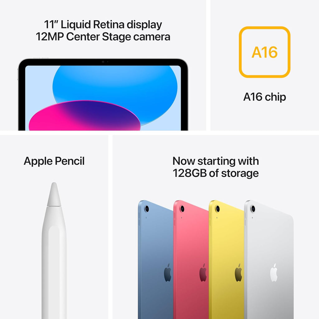 Apple iPad 11-inch: A16 chip, 11-inch Model, Liquid Retina Display, 512GB, Wi-Fi 6, 12MP Front/12MP Back Camera, Touch ID, All-Day Battery Life — Pink