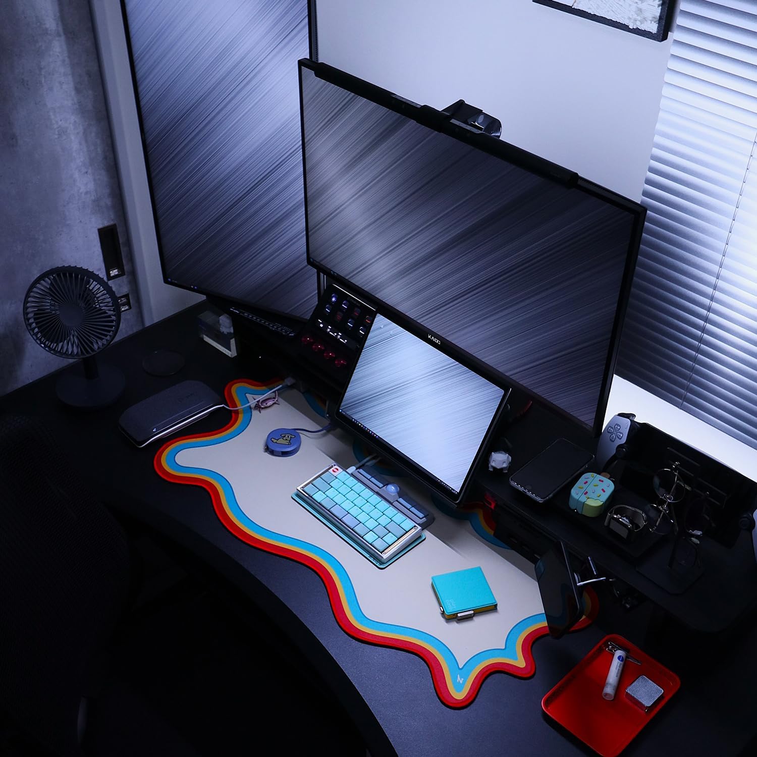 Kado Dual Gaming Monitor Setup - 2-Pack 27' 165Hz 1ms 1920x1080 Flat Screen, AMD FreeSync Premium, Panoramic Gaming Multi-View Split Screen Streaming, VESA Mount HDMI DisplayPort Built-in Speakers