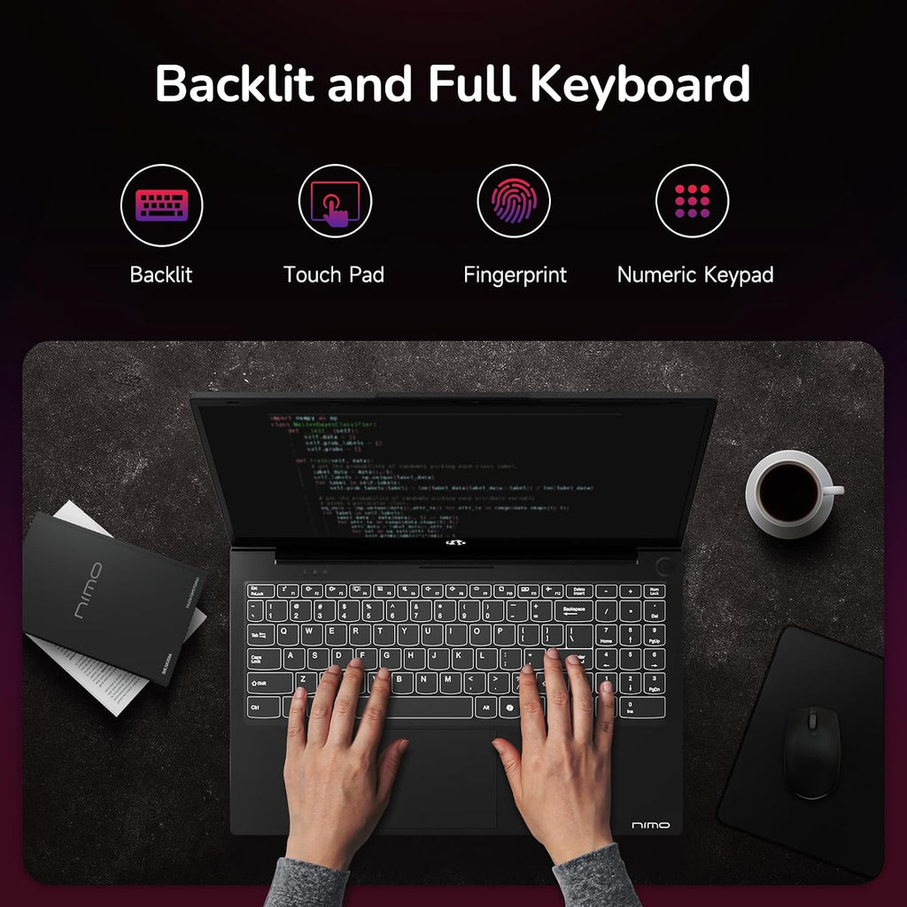 15.6'' FHD IPS Business Gaming Laptop Computer, 8-Cores AMD Ryzen 7 6800H, 32GB DDR5 RAM 2TB SSD(Beat i7-12700H, Up to 4.7GHz), Radeon 680M GPU, 100W Type-C, Fingerprint, Backlit Keyboard, Black
