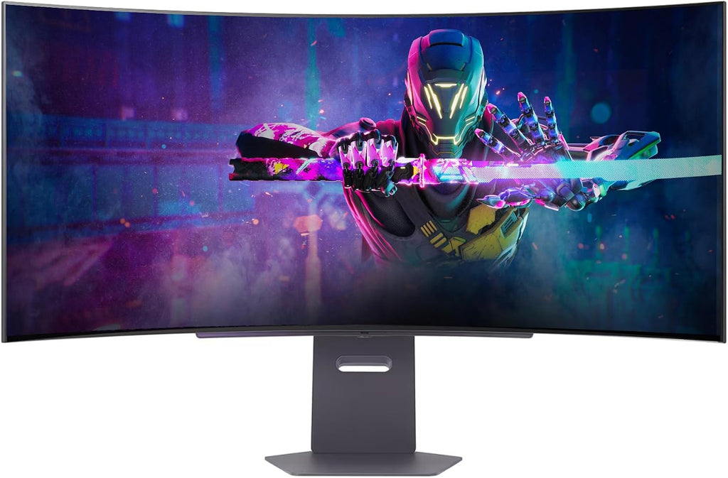 LG 45 Ultragear OLED Curved Gaming Monitor - 45' WQHD (3440x1440) OLED - 240Hz - 0.03ms GTG - 21:9-800R - AMD FreeSync Premium Pro - G-SYNC Compatible- DisplayHDR True Black 400 Wi-Fi w/ICP Hub