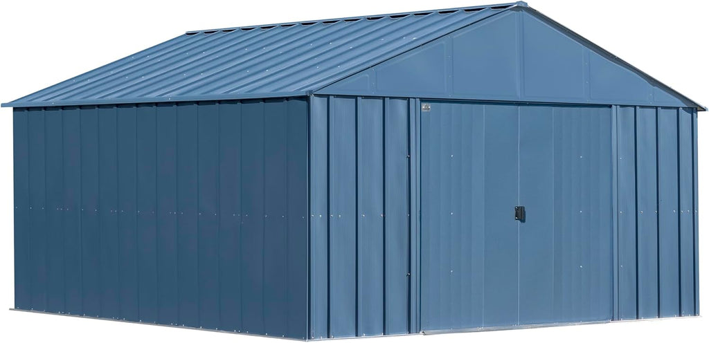 Arrow Classic Metal Shed, 12 x 12, Blue Grey