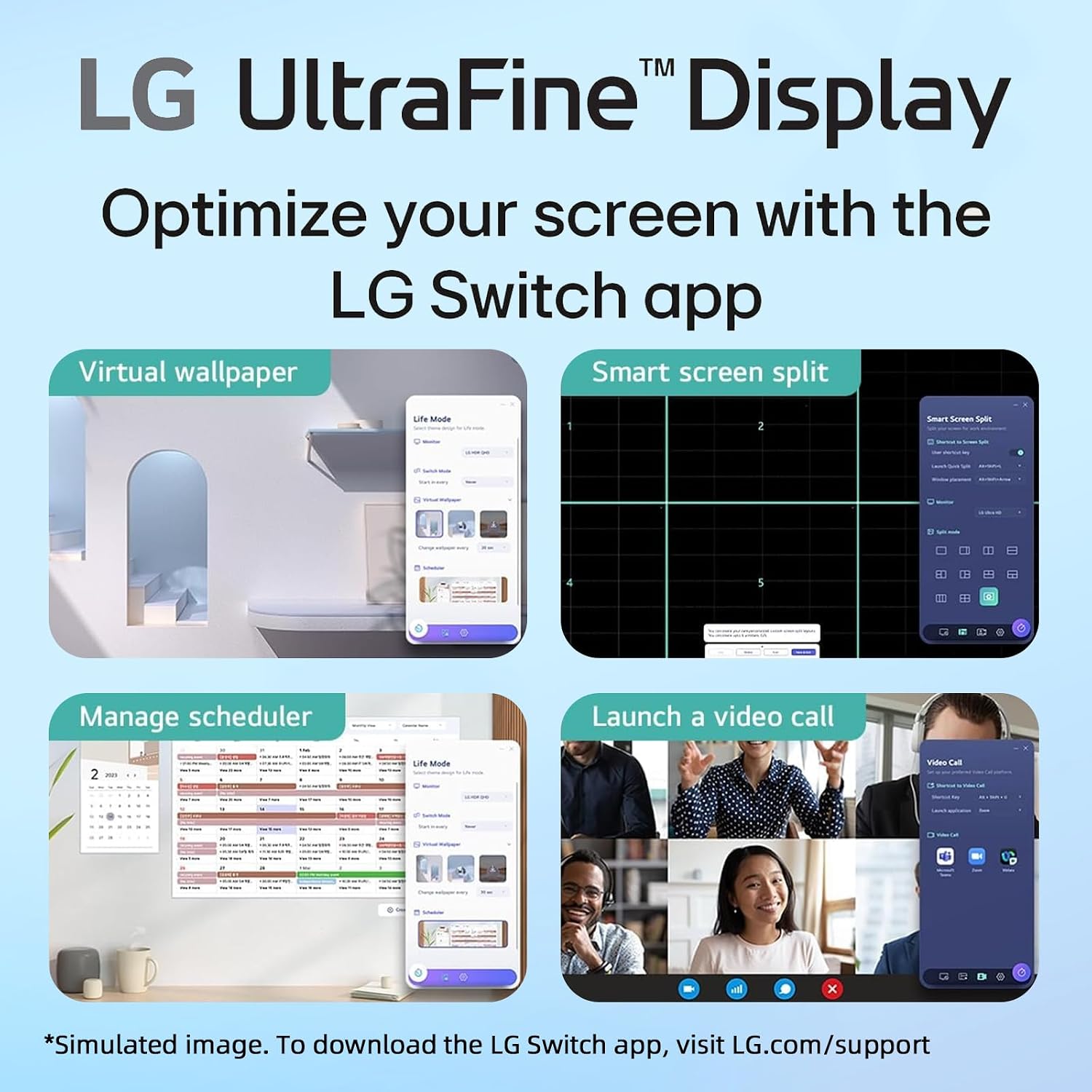 LG 27' 4K UHD (3840x2160) IPS Monitor, 60Hz, Dynamic Action Sync, Black Stabilizer, HDR10, Reader Mode and Flicker Safe, Anti-Glare, OnScreen Control, HDMI & DisplayPort, Tilt Adjustable, White