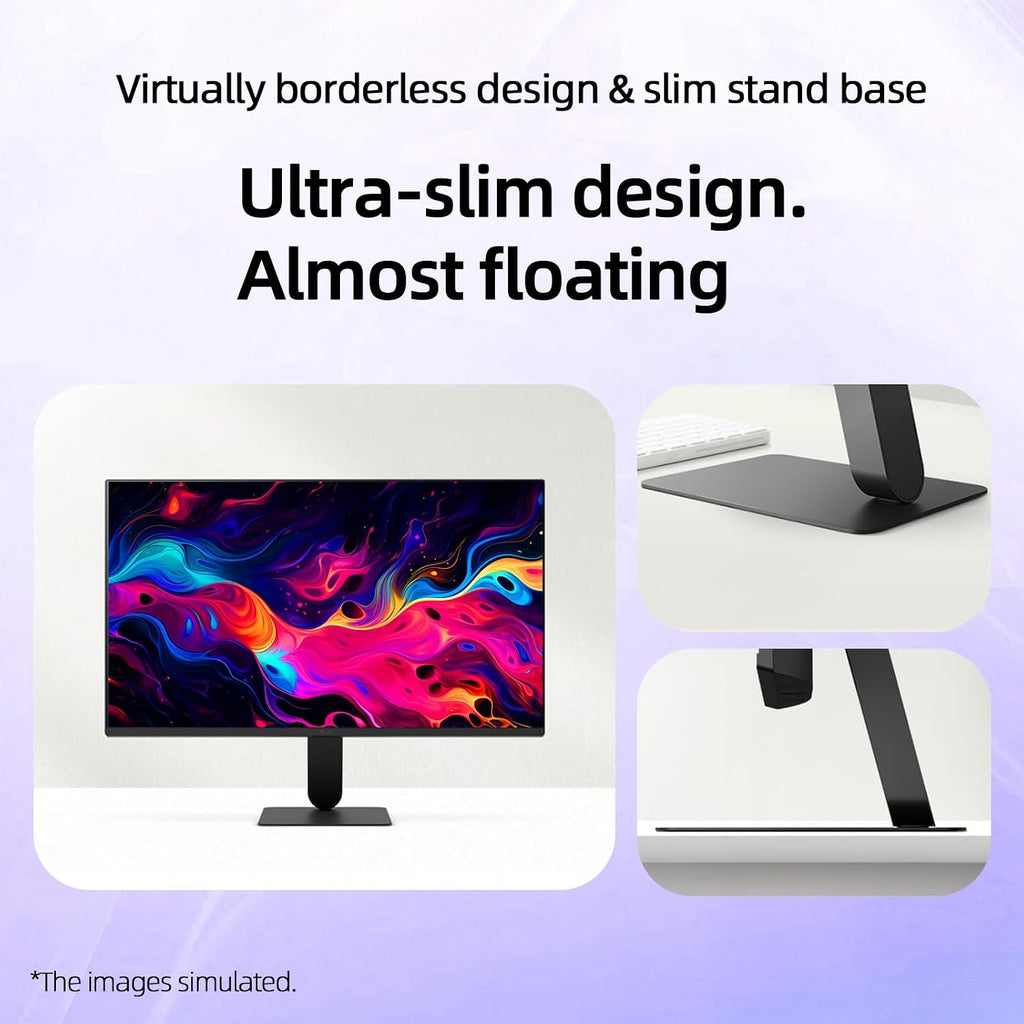 LG 24 inch FHD (1920 x 1080) IPS Computer Monitor, 120Hz, 5ms MBR, HDR10, Dynamic Action Sync, 99% sRGB, VGA, HDMI, Reader Mode, Flicker Safe, Virtually Borderless Design, Tilt Adjustable, Black