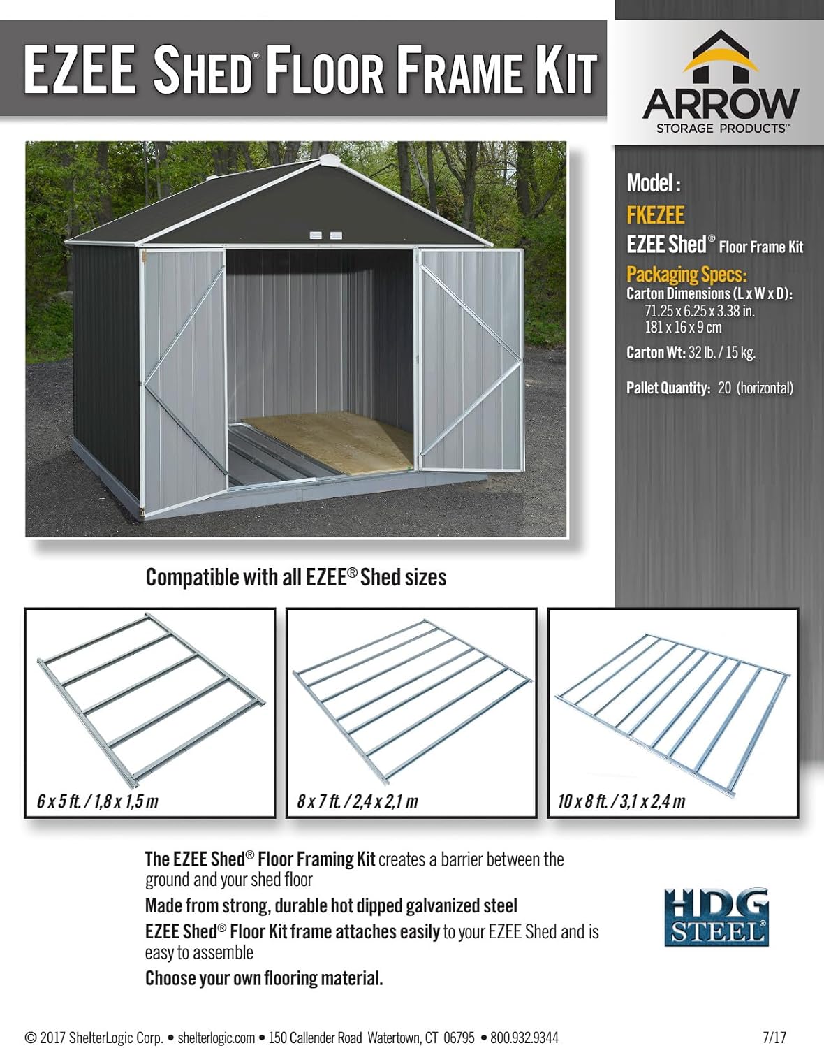 Arrow Floor Frame Kit for Shed and Storage Buildings