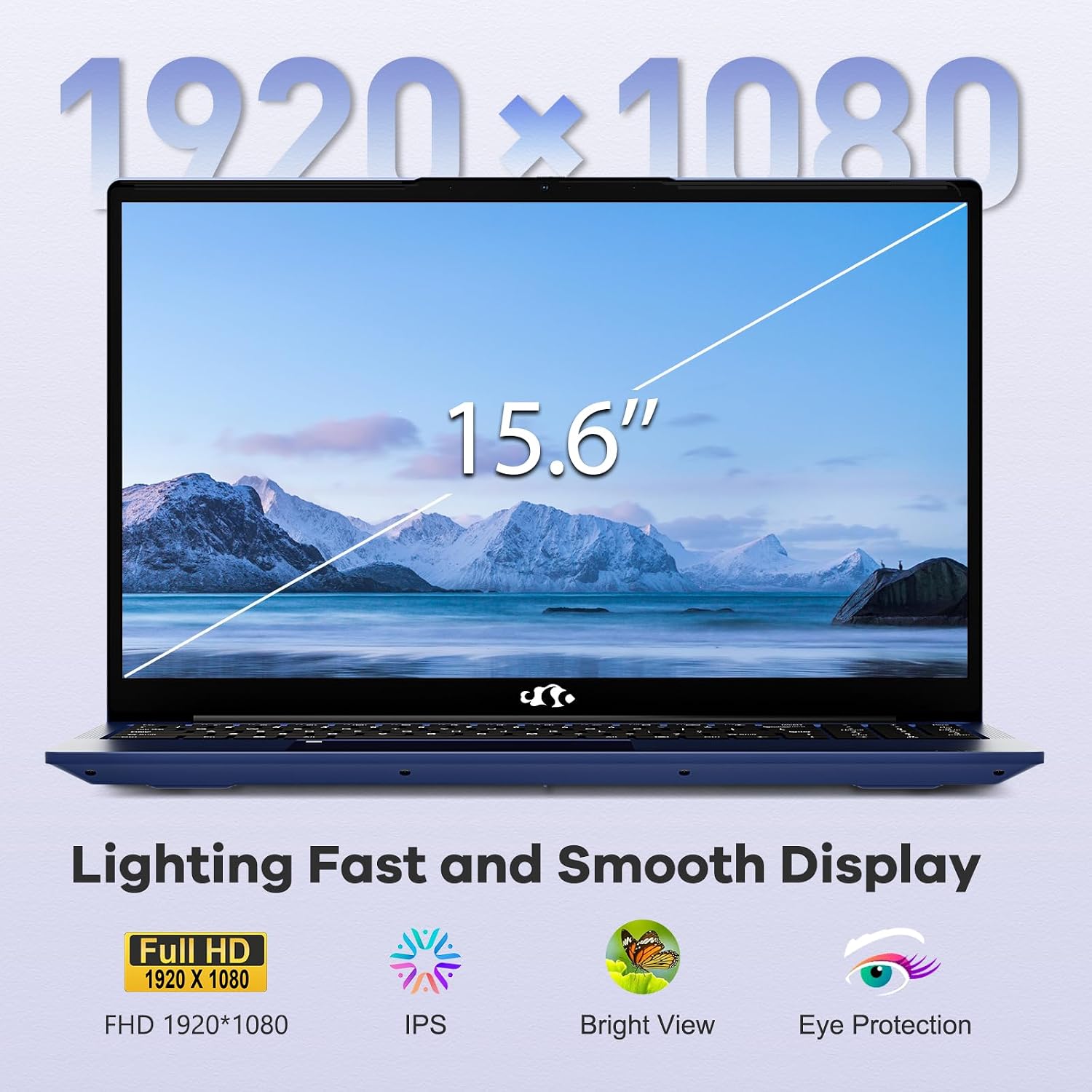 NIMO 15.6' IPS FHD-Business-Gaming-Laptop, AMD Ryzen 5 6600H, 32GB DDR5 RAM 2TB SSD (Beat i5-12450H, Up to 4.5GHz) 100W Type C Computer with 6-Cores 660M GPU, Fingerprint, Backlit Keyboard