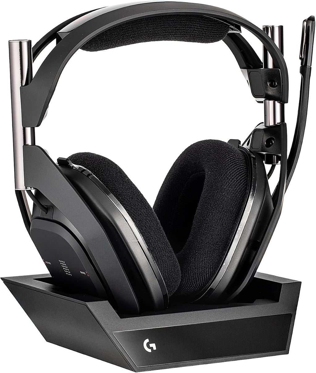 Logitech G Astro A50 X Omni-Platform Wireless Gaming Headset + Base Station Bundle Including: Headphone Holder, Headphone Cleaning Kit