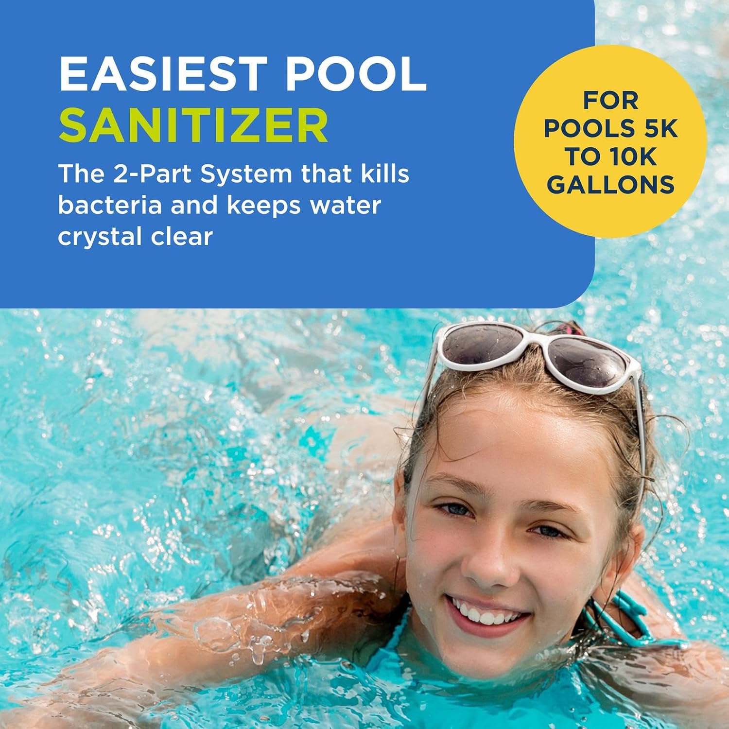 Flippin' FROG XL Floating Sanitizer System for Pools 5,000 to 10,000 Gallons - Prefilled Floater with Sanitizing Minerals and Chlorine for Easy Pool Treatment & Maintenance - 4 Month Bundle