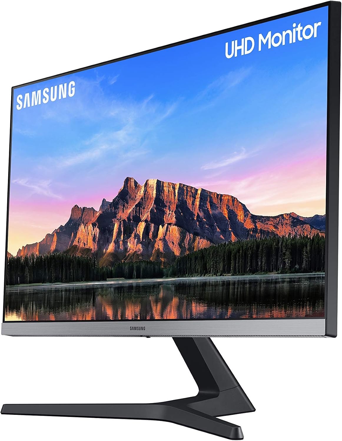 Samsung 28 inch (70.8 cm) 4K UHD Monitor with Bezel Less Design and IPS Display Panel (Dark Blue Gray) - LU28R550UQWXXL