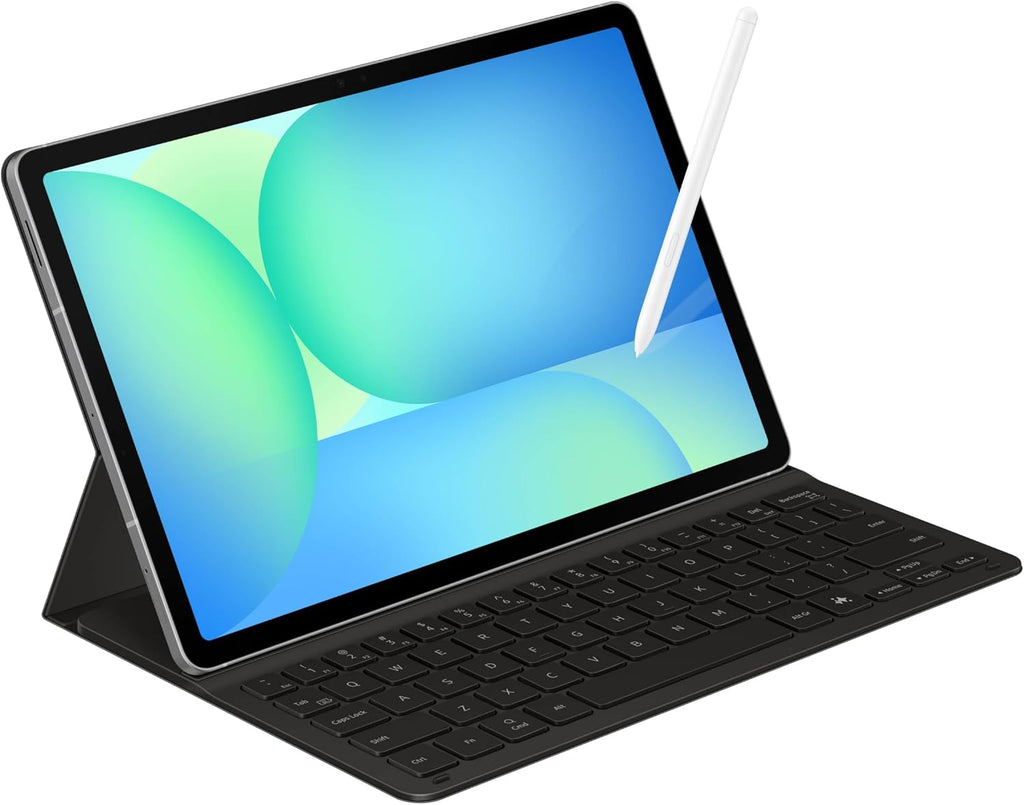 Samsung Galaxy Tab S10 FE 128GB WiFi Android Tablet + Book Cover Keyboard Slim, Large Display, Long Battery Life, Powerful Processor, S Pen, US Version, 2025, 2 Yr Manufacturer Warranty, Gray