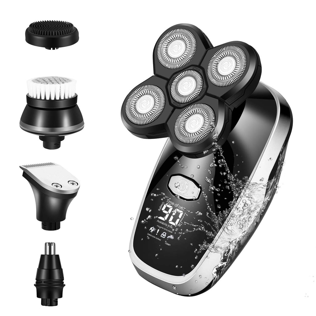 Electric Razor for Men, All in one wet dry grooming electric shaver digital display hair trimmer beard electric razor men facial&body shaving machine