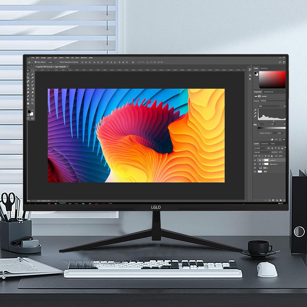27 Inch 4K UHD (3840x2160) Monitor, Dual Mode 4K@60Hz/2K@144Hz, IPS Panel, Borderless Design, HDR400, 99% sRGB, Work & Gaming Monitor for Designers, Office, and PC Gaming with HDMI Display Port