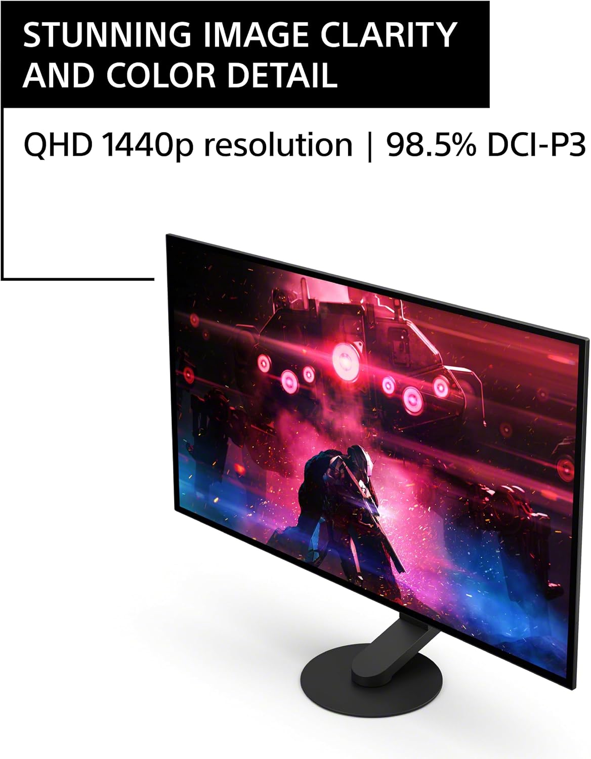 Sony INZONE M10S 27' OLED QHD (2560x1440) 480Hz 0.03ms GTG NVIDIA G-SYNC Compatible Gaming Monitor (Renewed)