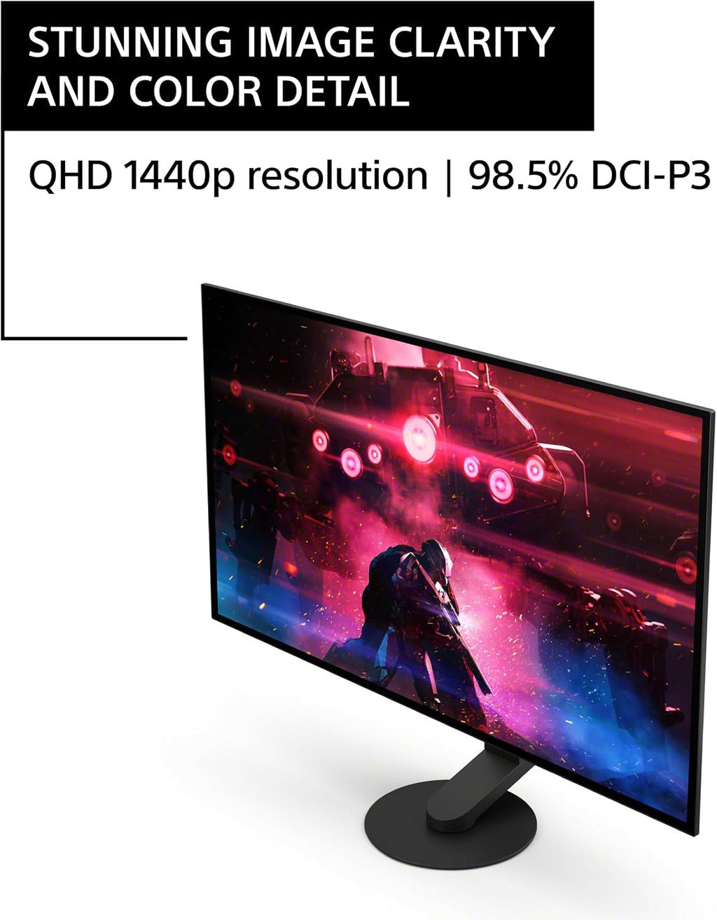 Sony INZONE H9 Wireless Gaming Headphones, Black INZONE M10S OLED QHD 480Hz Gaming Monitor