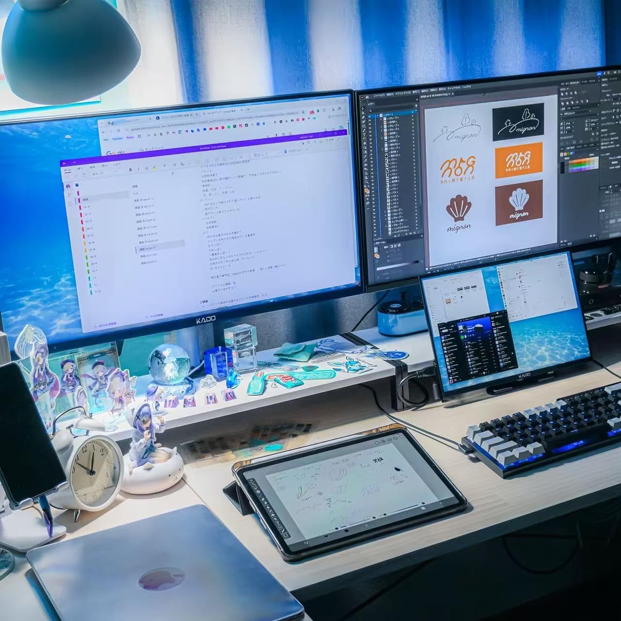 Kado Dual Gaming Monitor Setup - 2-Pack 27' 165Hz 1ms 1920x1080 Flat Screen, AMD FreeSync Premium, Panoramic Gaming Multi-View Split Screen Streaming, VESA Mount HDMI DisplayPort Built-in Speakers