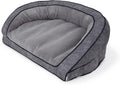 Petmate La-Z-Boy Harper Sofa Large Dog Bed Grey 43x35 Inches for Dogs up to 125lbs with Durable Removable Washable Cover